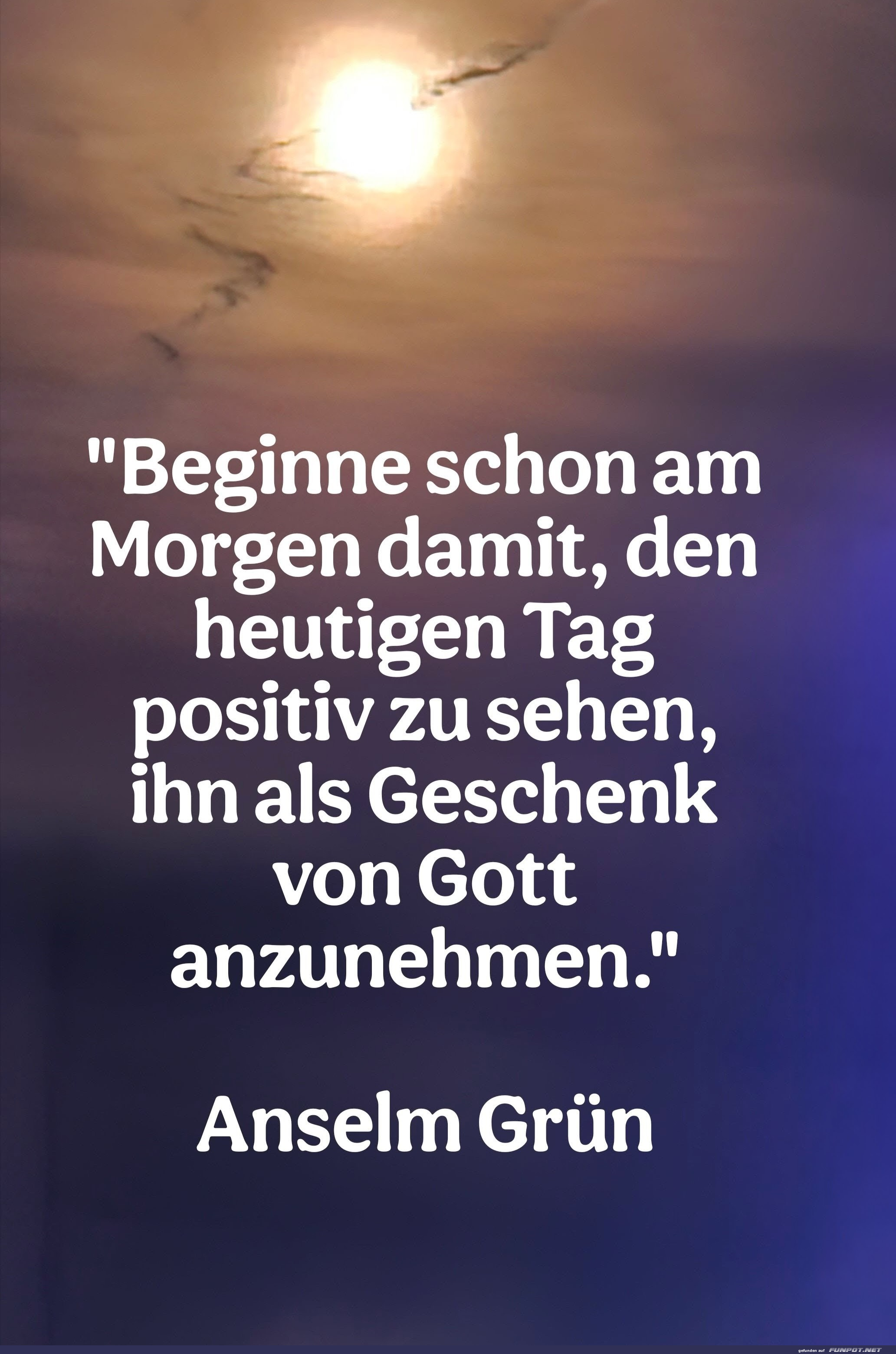 beginne schon am morgen