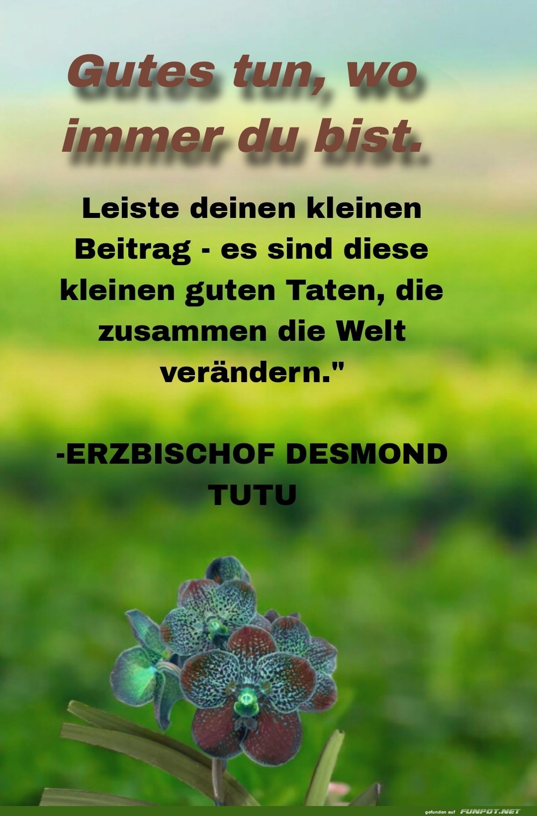 gutes tun, wo immer du bist