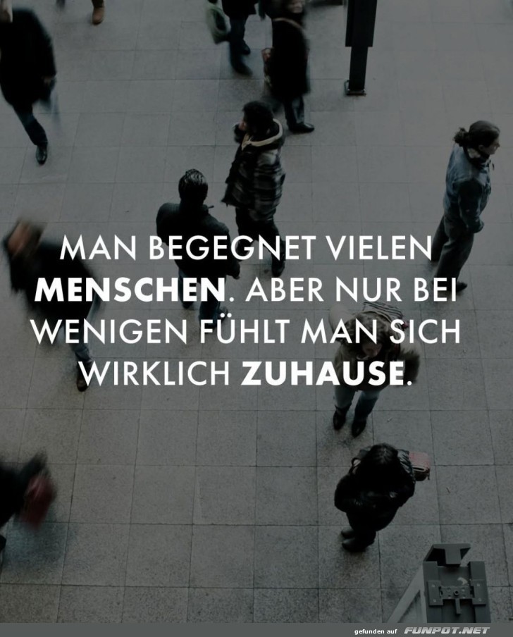 Suche nach dem Zuhause-Gef�hl im Menschenmeer