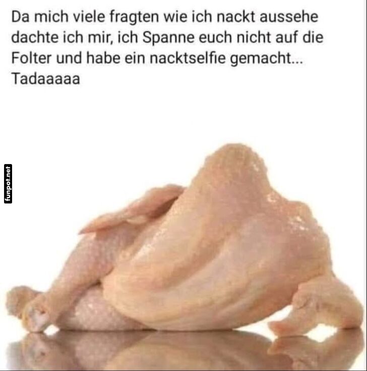 Selbstbewusster H�hnchen-Humor