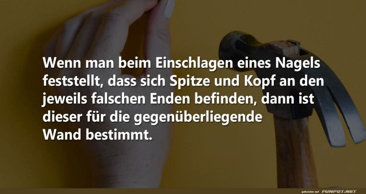 Nagelschlagen f�r Fortgeschrittene