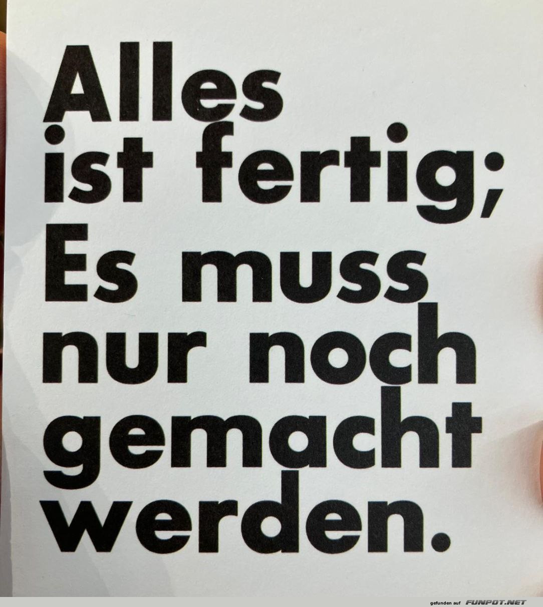 Ein Plan ohne Taten bleibt Theorie!