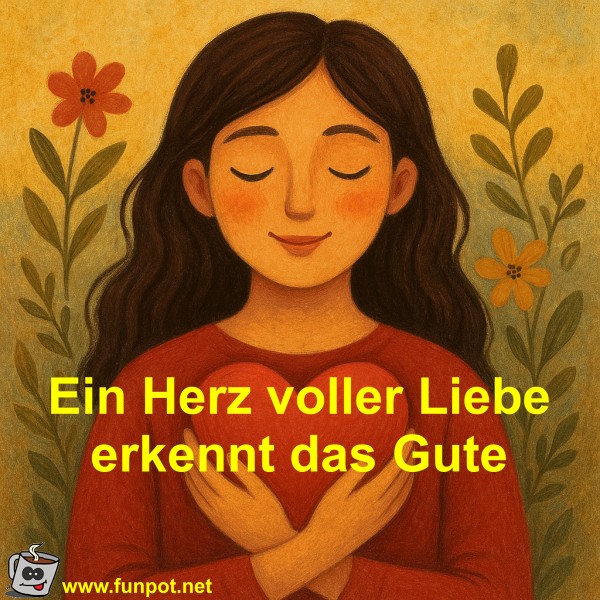 Ein Herz voller Liebe erkennt das Gute