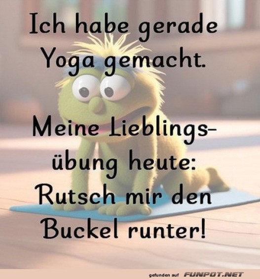 Yoga-Session: Namast� und keine Lust!