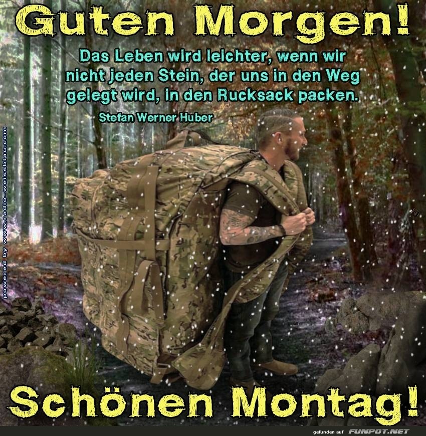Wenn der Rucksack gr��er ist als der Montag!