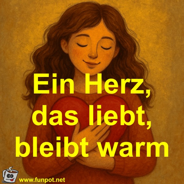 Ein Herz, das liebt, bleibt warm