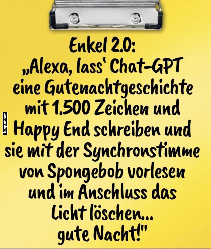 Enkel 2.0: Die KI-Gutenacht-Revolution