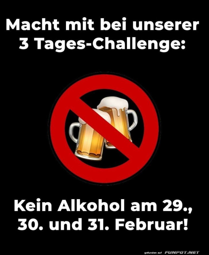 Schaffst du die unm�gliche Challenge?