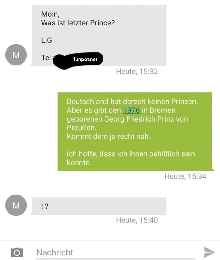 Verlorener Prince gesucht!