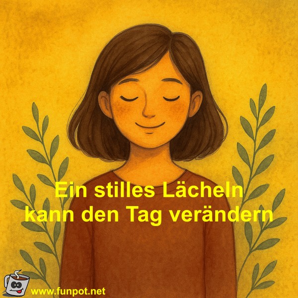 Ein stilles Lächeln kann den Tag verändern Ein stilles Lächeln kann den Tag verändern