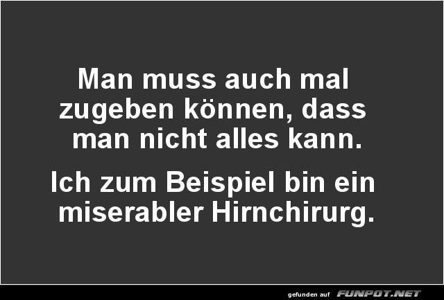 Selbsterkenntnis ist der erste Schritt