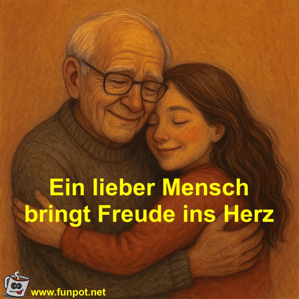 Ein lieber Mensch bringt Freude ins Herz Ein lieber Mensch bringt Freude ins Herz