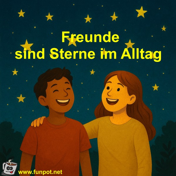 Freunde sind Sterne im Alltag