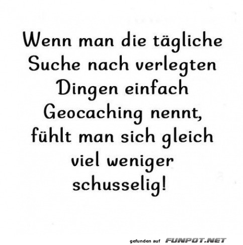 Der alltägliche Geocaching-Profi
