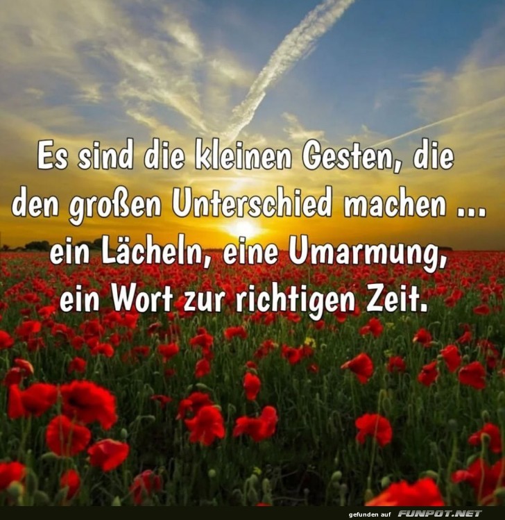 Kleine Gesten, gro�er Impact!