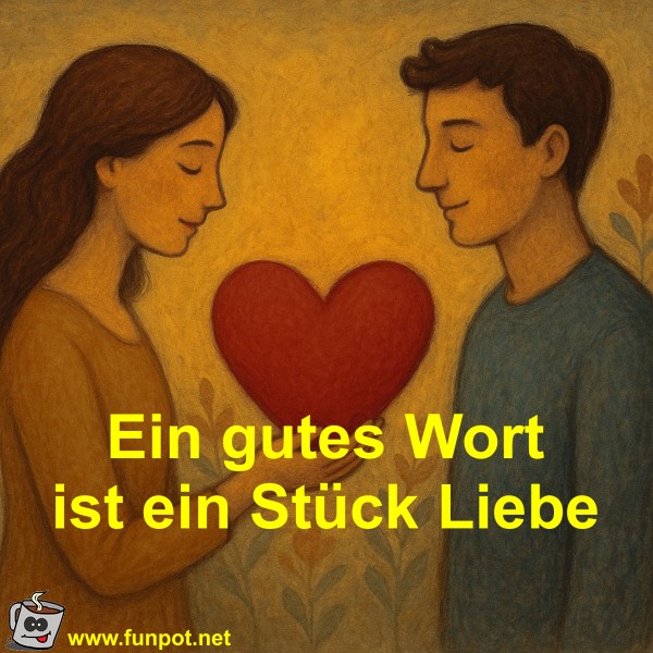 Ein gutes Wort ist ein Stück Liebe Ein gutes Wort ist ein Stück Liebe