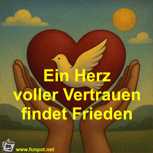 Ein Herz voller Vertrauen findet Frieden Ein Herz voller Vertrauen findet Frieden