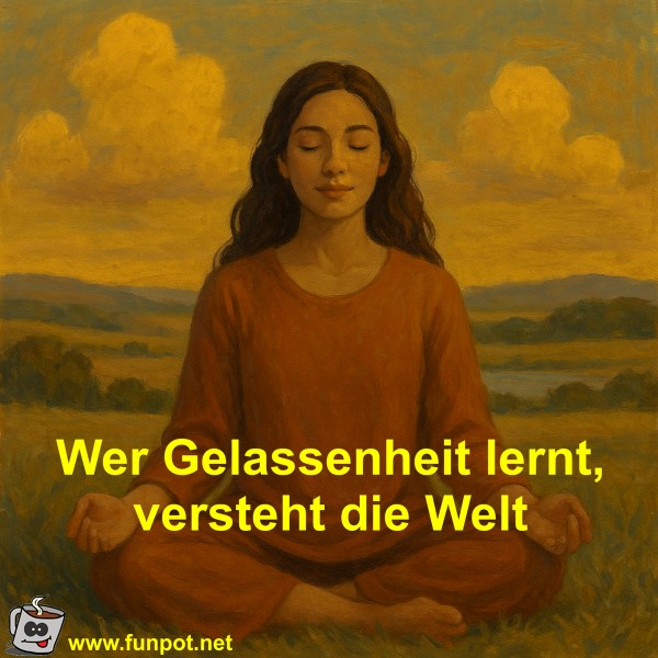 Wer Gelassenheit lernt, versteht die Welt Wer Gelassenheit lernt, versteht die Welt
