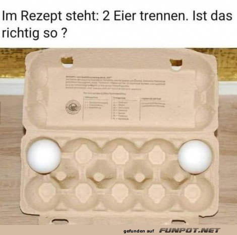 Eier trennen