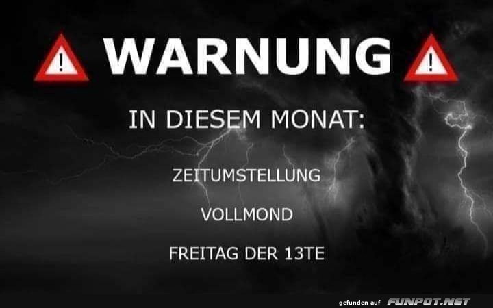 Vorsicht: Chaos-Monat voraus!