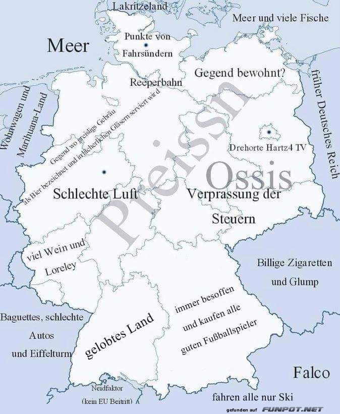 Die Deutschlandkarte