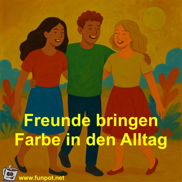 Freunde bringen Farbe in den Alltag Freunde bringen Farbe in den Alltag