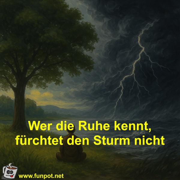 Wer die Ruhe kennt, fürchtet den Sturm nicht