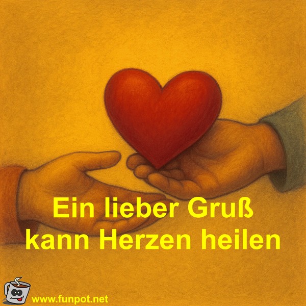 Ein lieber Gruß kann Herzen heilen