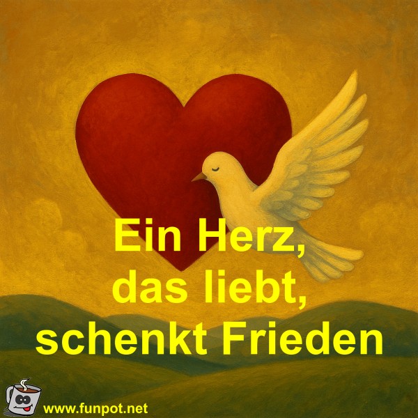 Ein Herz, das liebt, schenkt Frieden