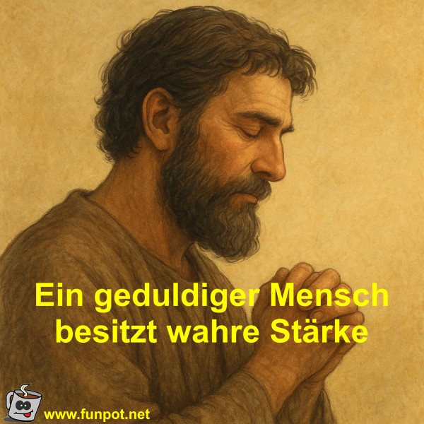 Ein geduldiger Mensch besitzt wahre Stärke Ein geduldiger Mensch besitzt wahre Stärke