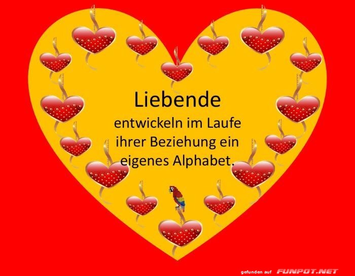 Das Liebesalphabet der Herzen