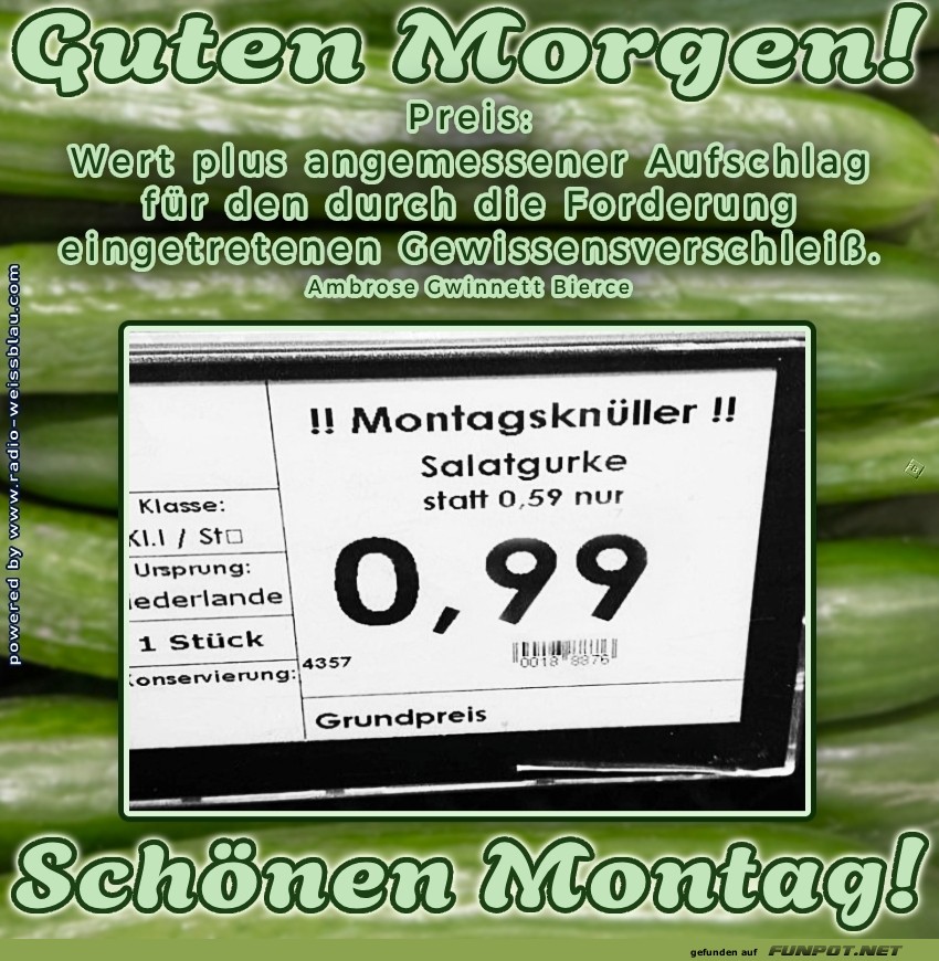 Montagskn�ller: Die Gurke der Woche!