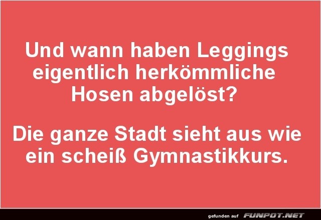 Leggings: Die neue Stadtkleidung?