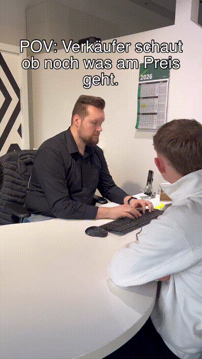 Toll, dass er nachschaut