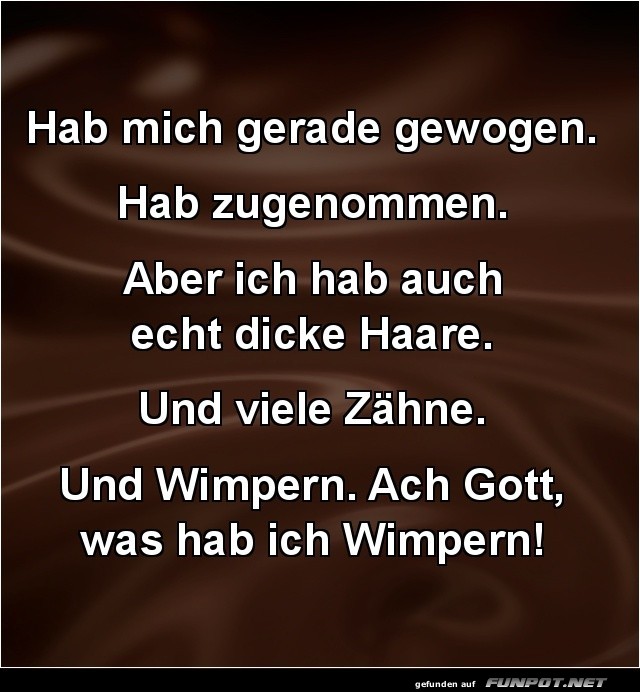Schwere Wimpern