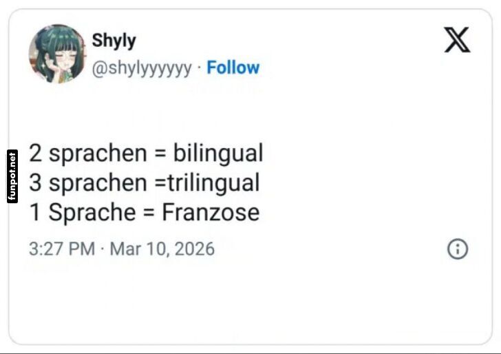 Einsprachig, franz�sisch und stolz!