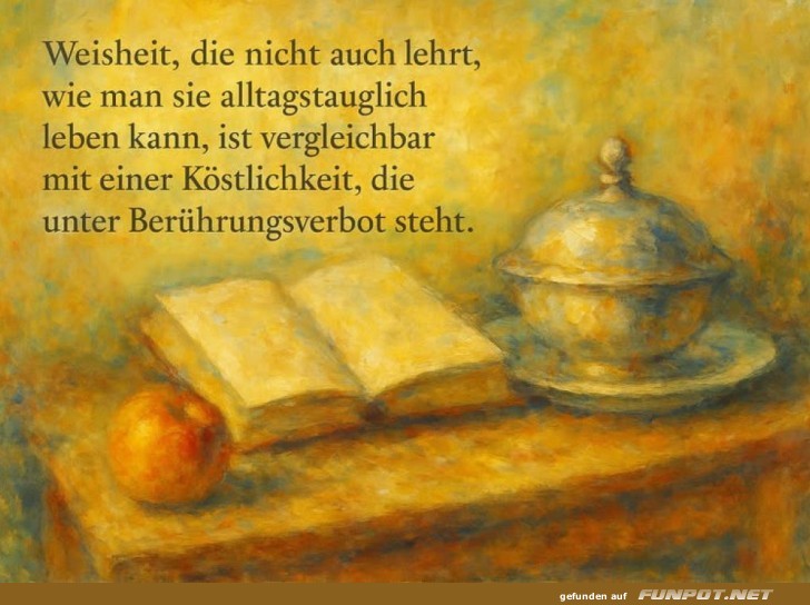 Weisheit der verbotenen K�stlichkeit