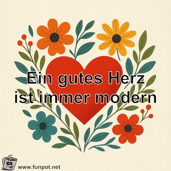 Ein gutes Herz ist immer modern Ein gutes Herz ist immer modern