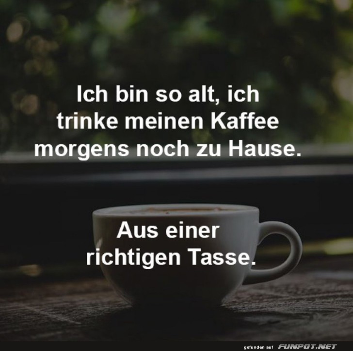 Morgendliches Kaffeeritual der Nostalgie