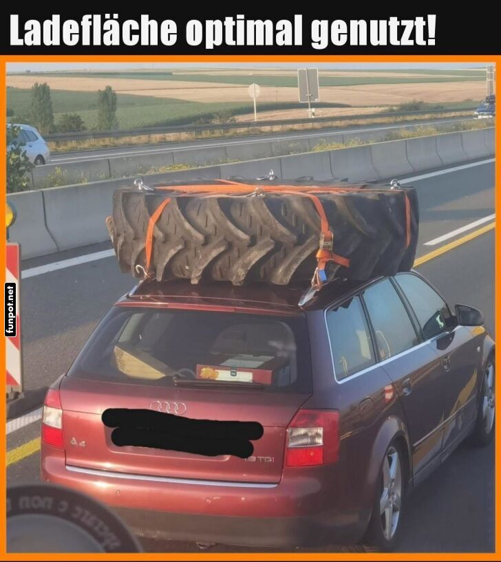 Abenteuer mit Traktor auf dem Dach!