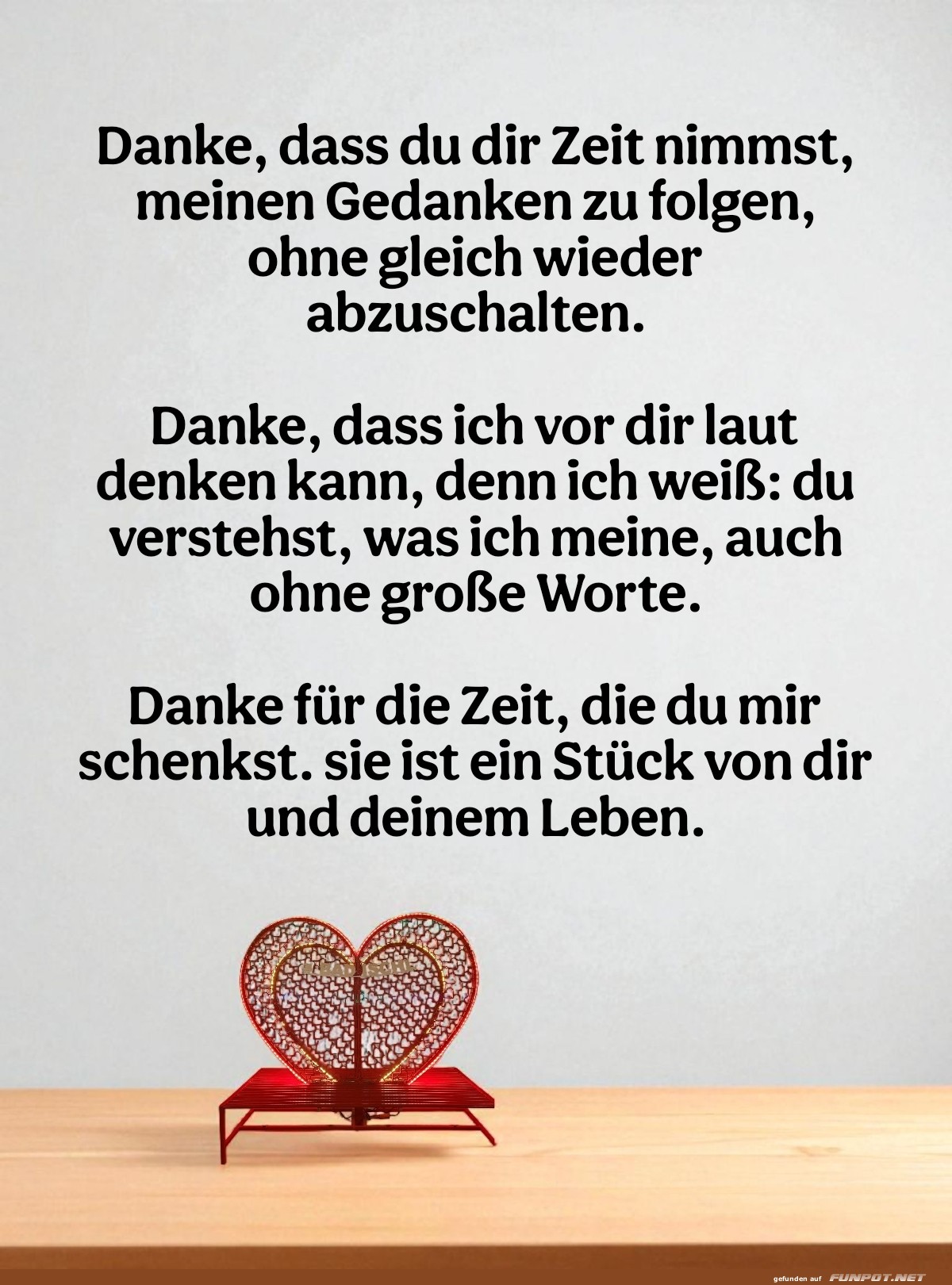 danke, dass du dir zeit nimmst