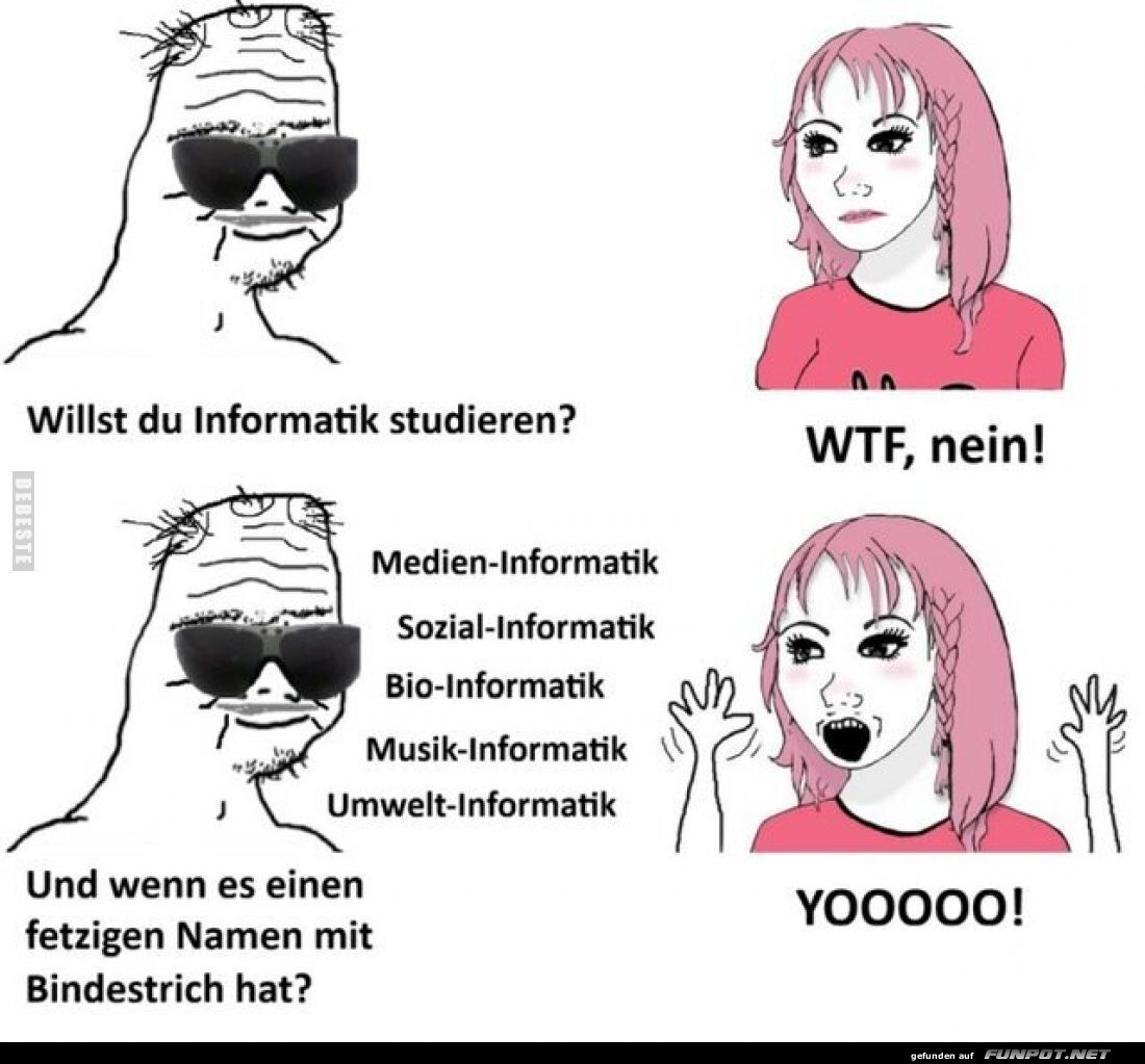 Der Bindestrich macht den Unterschied!