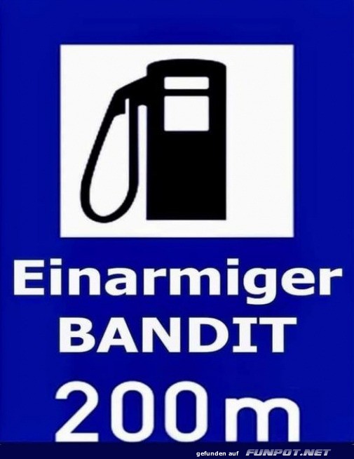 Tankstellen-�berraschung: Einarmiger Bandit voraus!