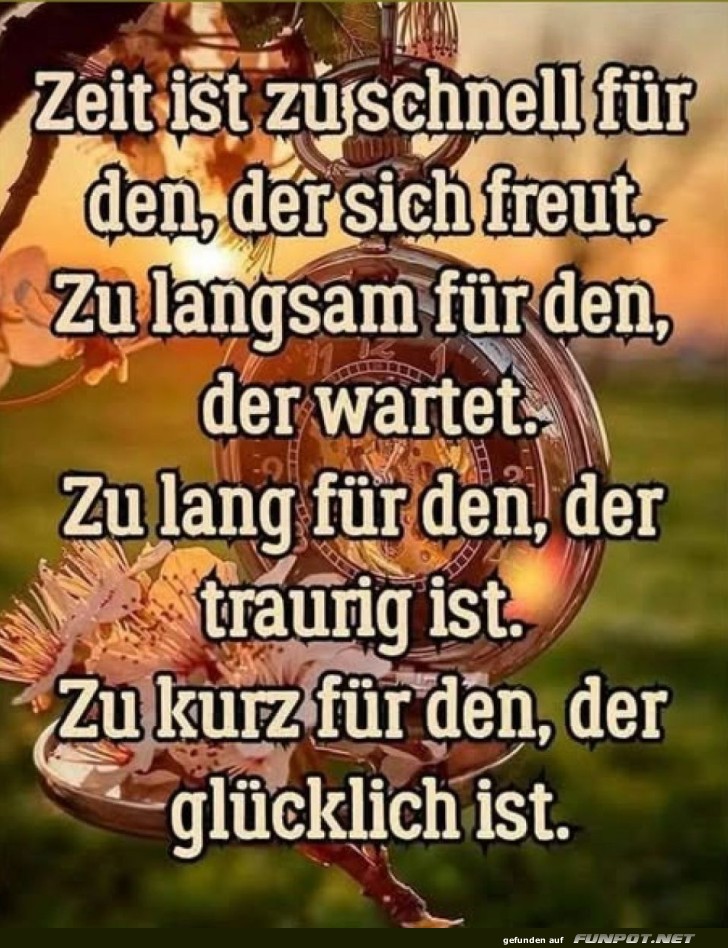 Die Zeit als ultimative Stimmungskanone!