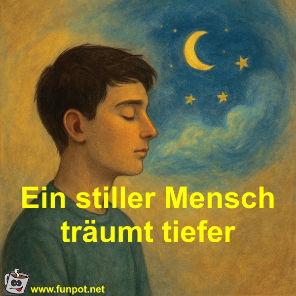Ein stiller Mensch träumt tiefer Ein stiller Mensch träumt tiefer