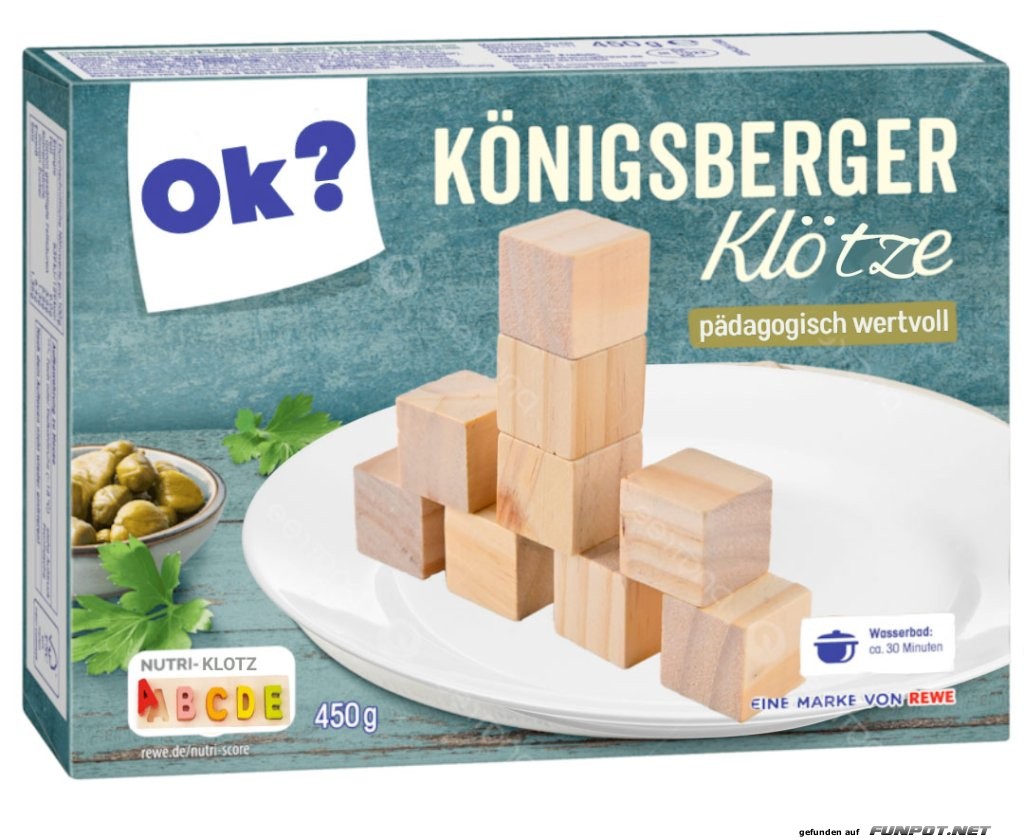 Baukl�tze statt K�nigsberger Klopse?