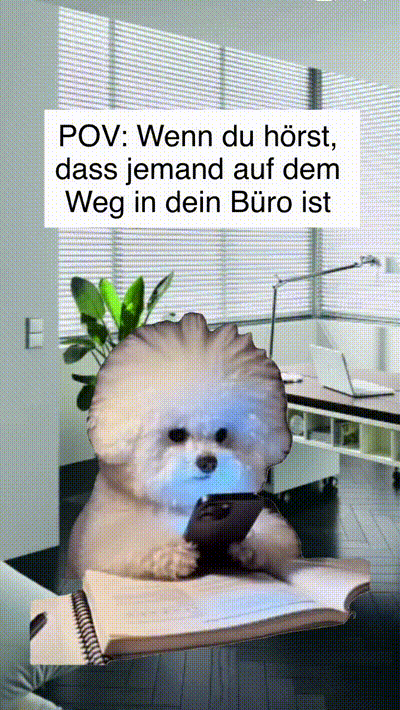 Wenn jemand in dein B�ro kommt