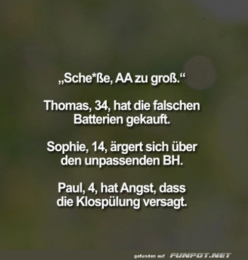 Die T�cken der Gr��enwahl