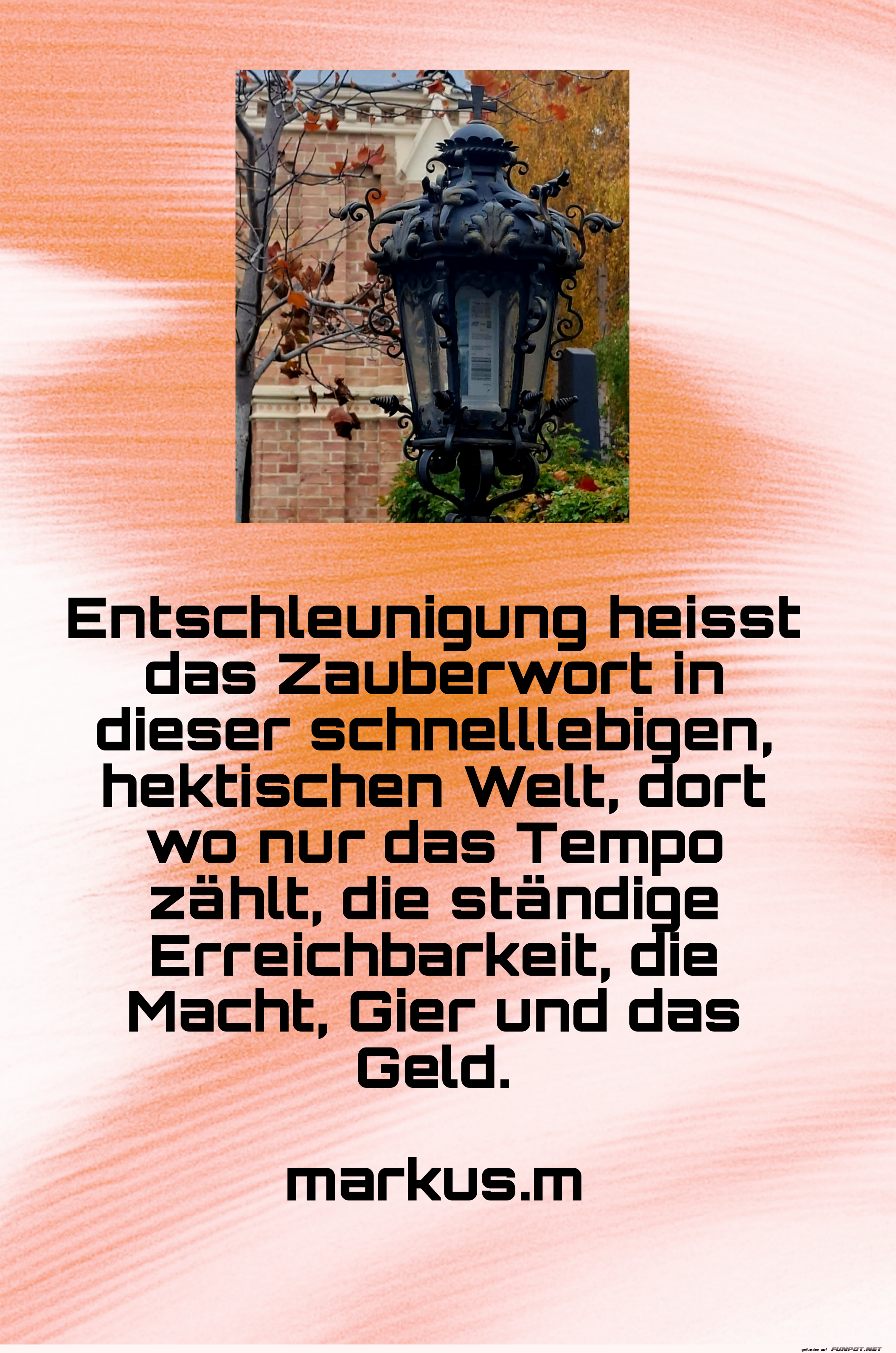 entschleunigung heisst