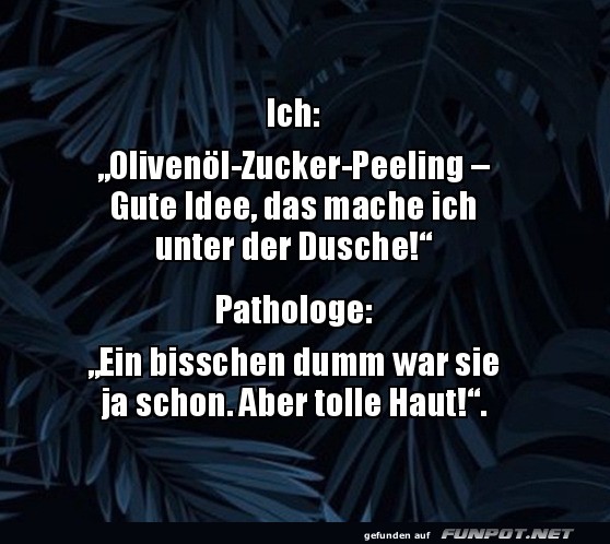 Peeling-Panne mit Nachspiel!